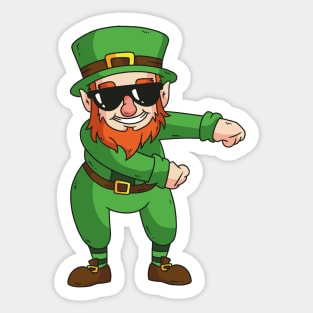 Flossing Leprechaun Sticker